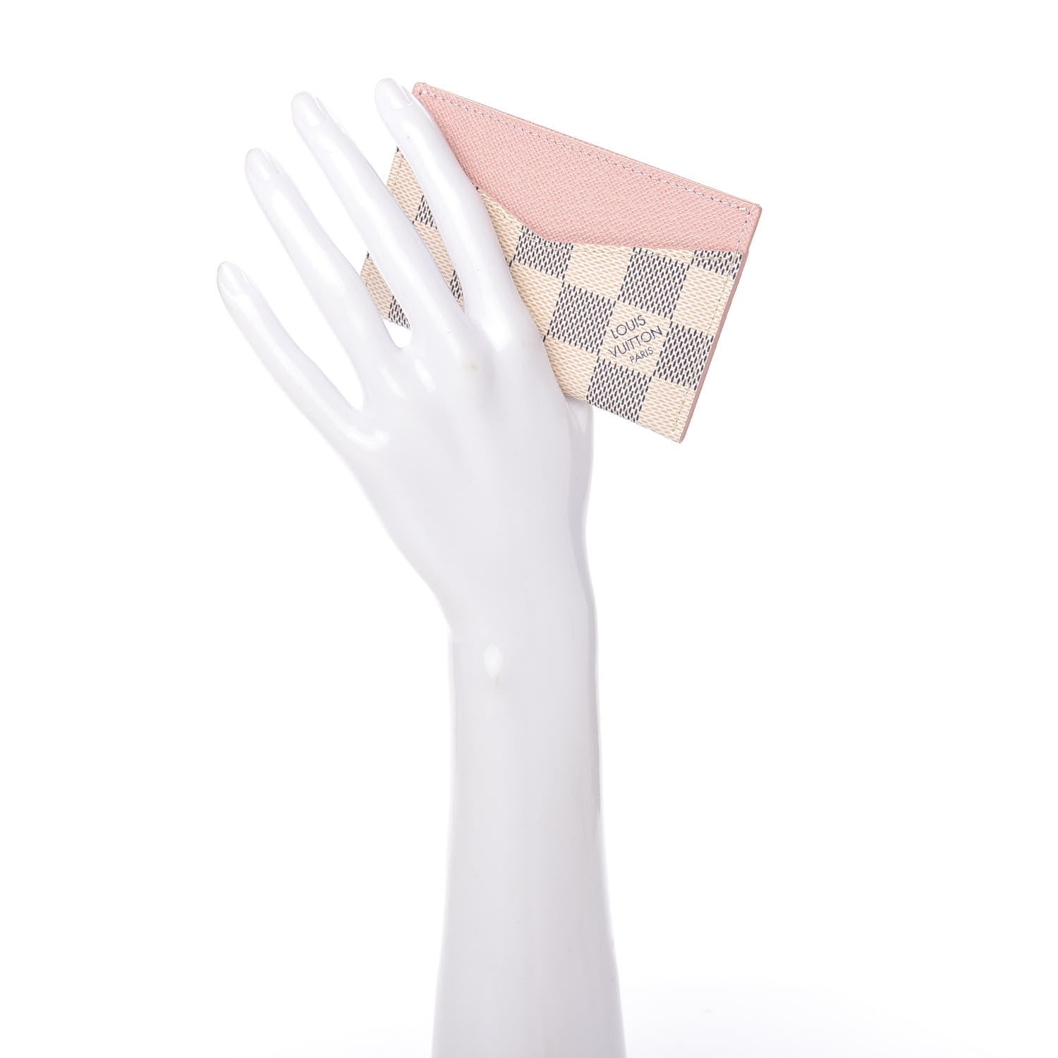 Louis Vuitton Damier Azur Daily Card Holder Rose Ballerine 2 of 8