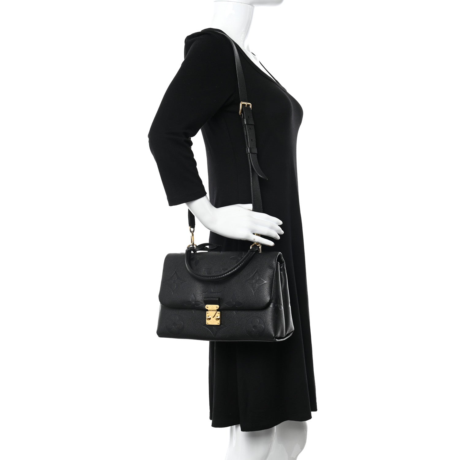 Louis Vuitton Empreinte Monogram Giant Madeleine MM Black 2 of 11