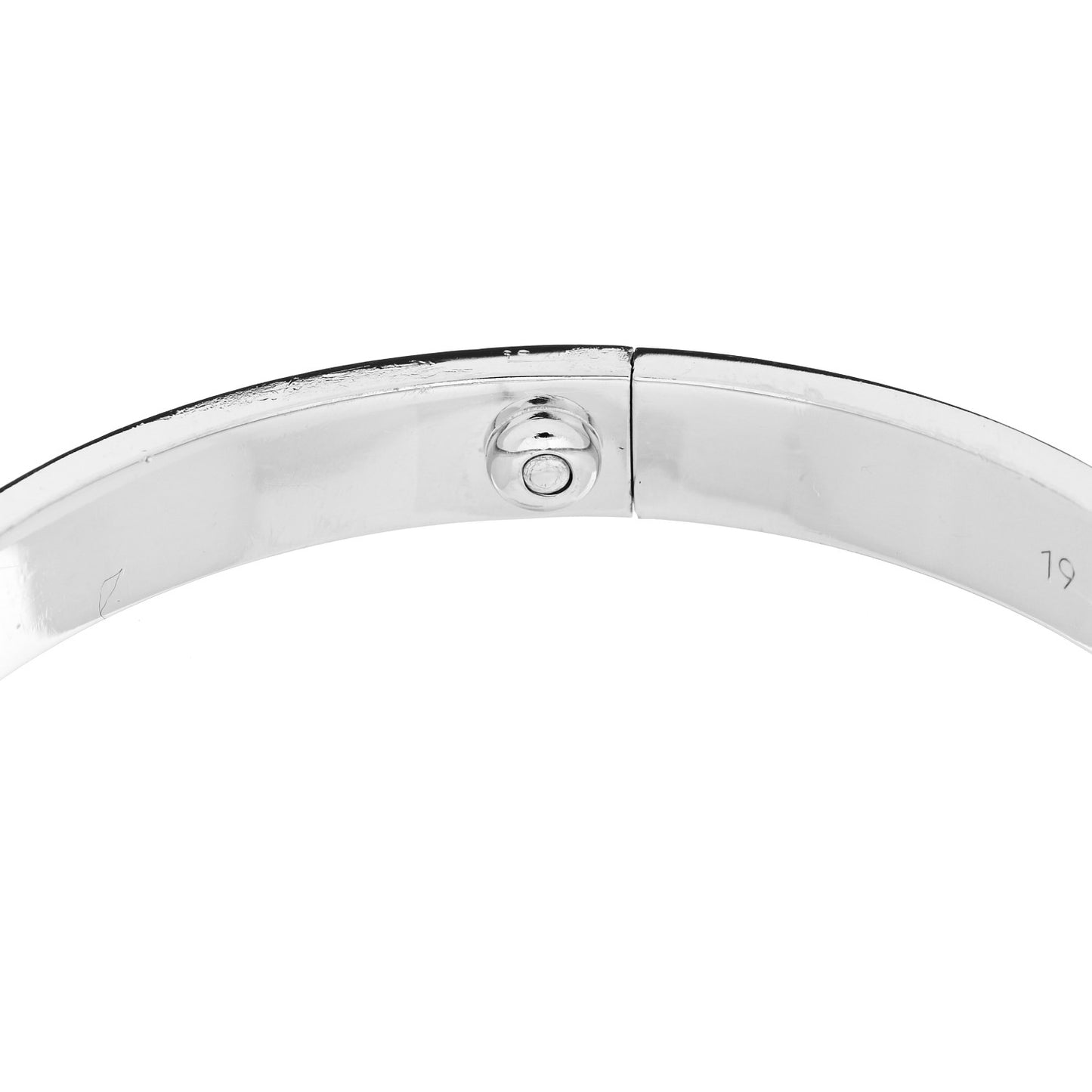 18K White Gold 4 Diamond Love Bracelet 19