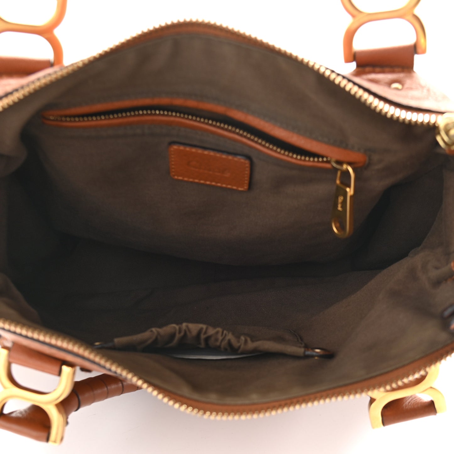 Calfskin Medium Marcie Satchel Tan