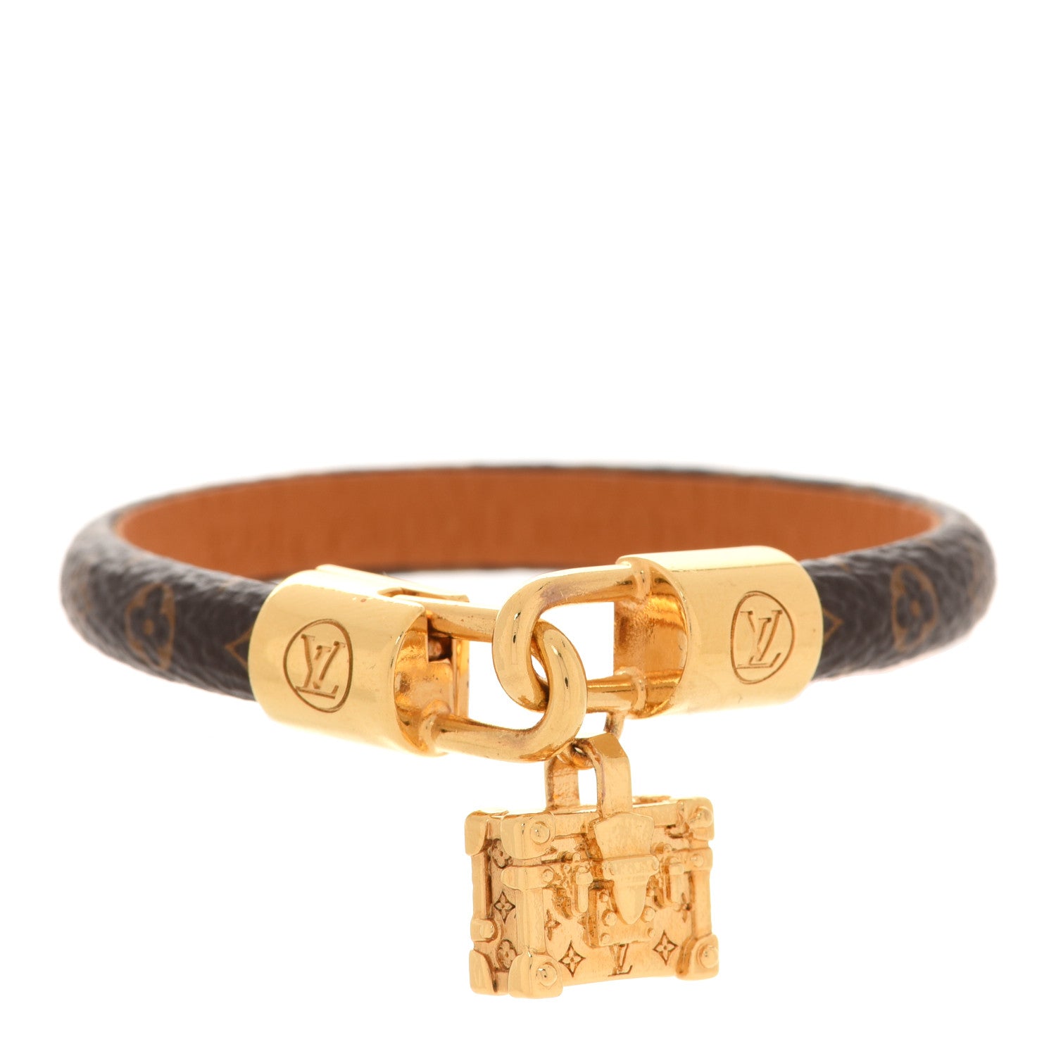 Louis Vuitton Monogram Petit Malle Charm Bracelet 17 1 of 7