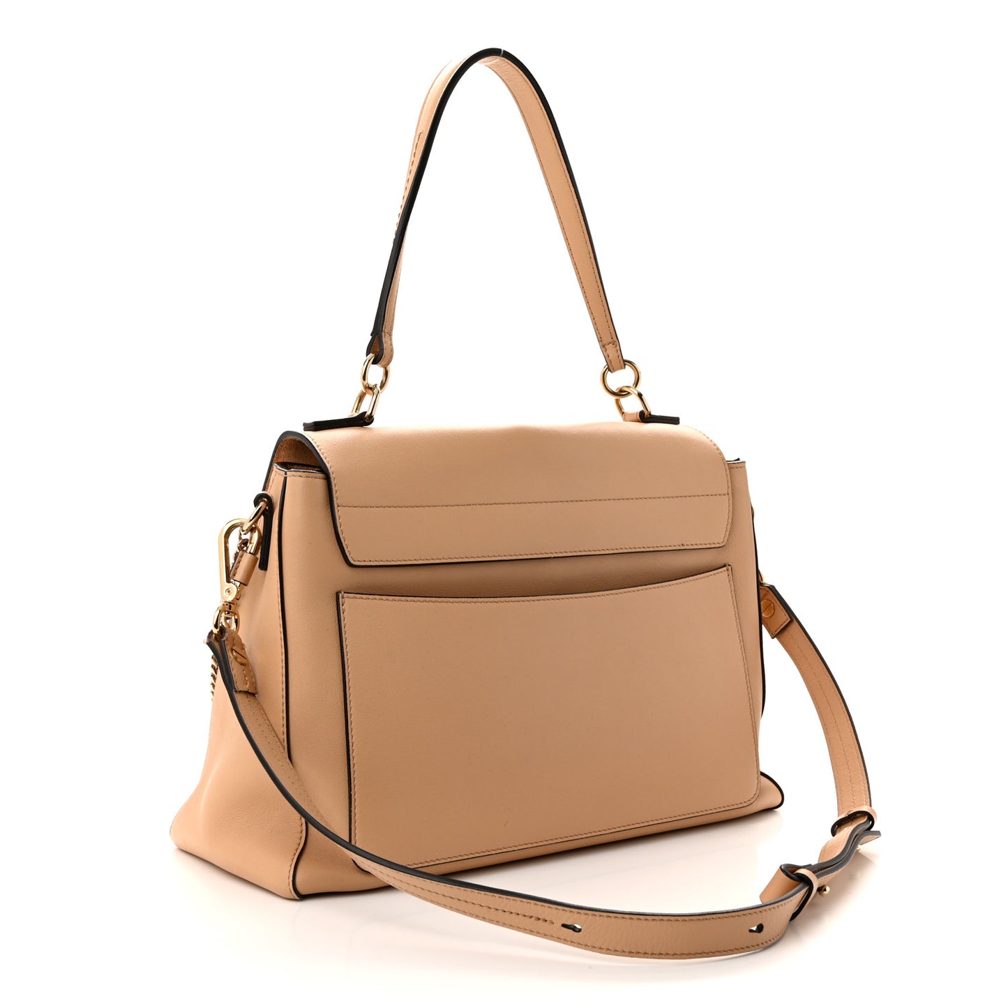 Calfskin Medium Faye Day Shoulder Bag Blush Nude