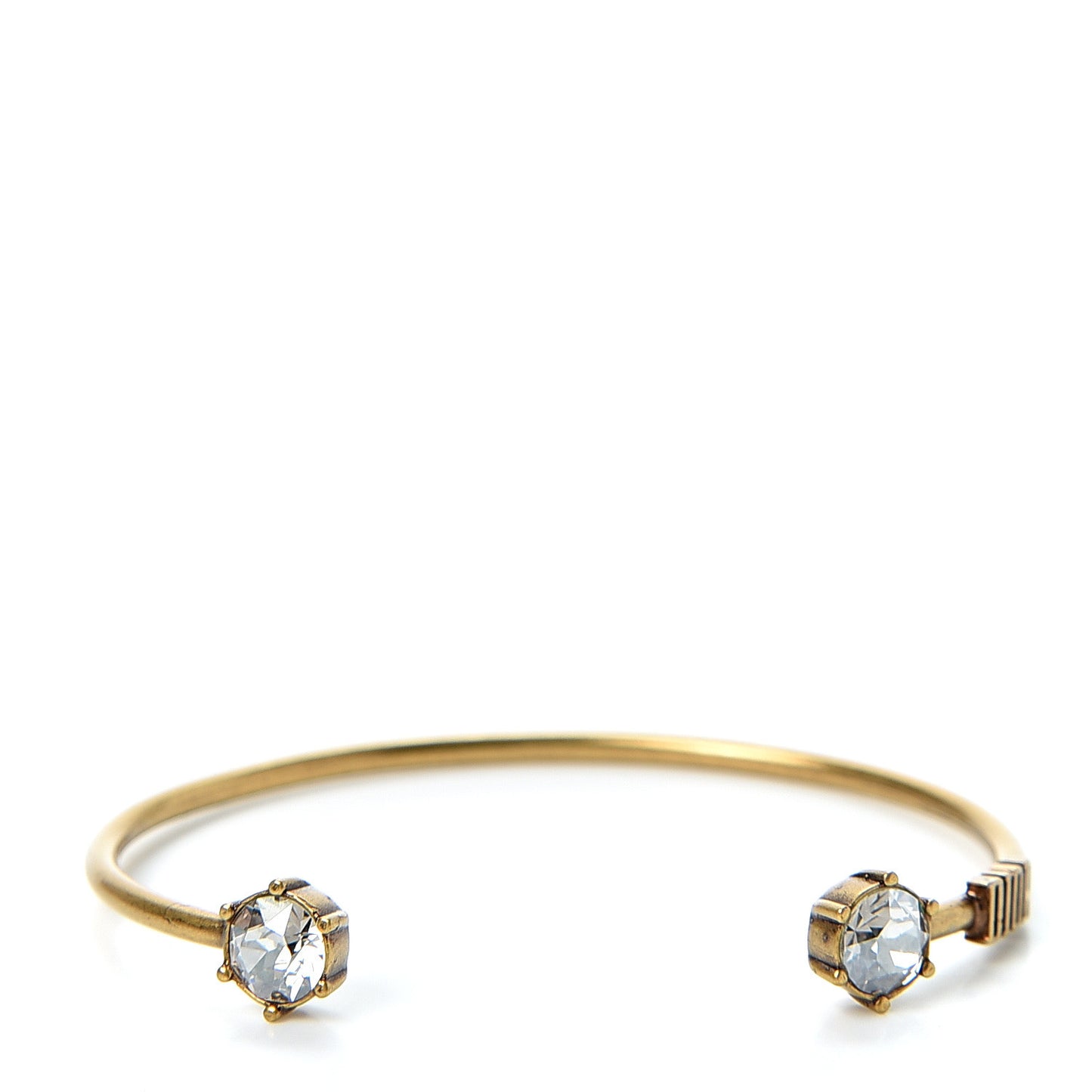 Metal Crystal Dio(r)evolution Bracelet Set Gold