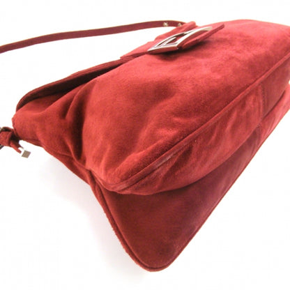 Fendi Suede Baguette Red 5 of 14