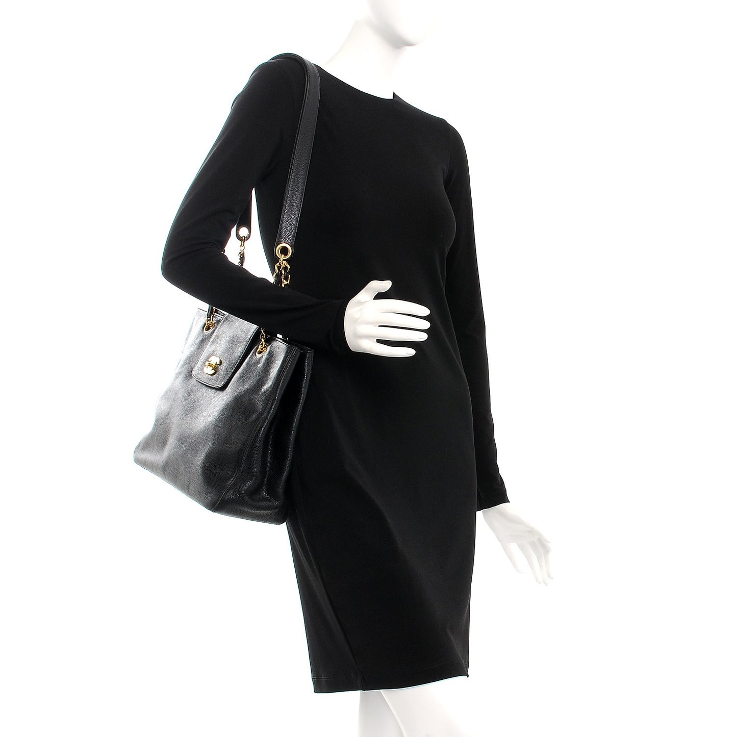 Caviar CC Shopper Tote Black
