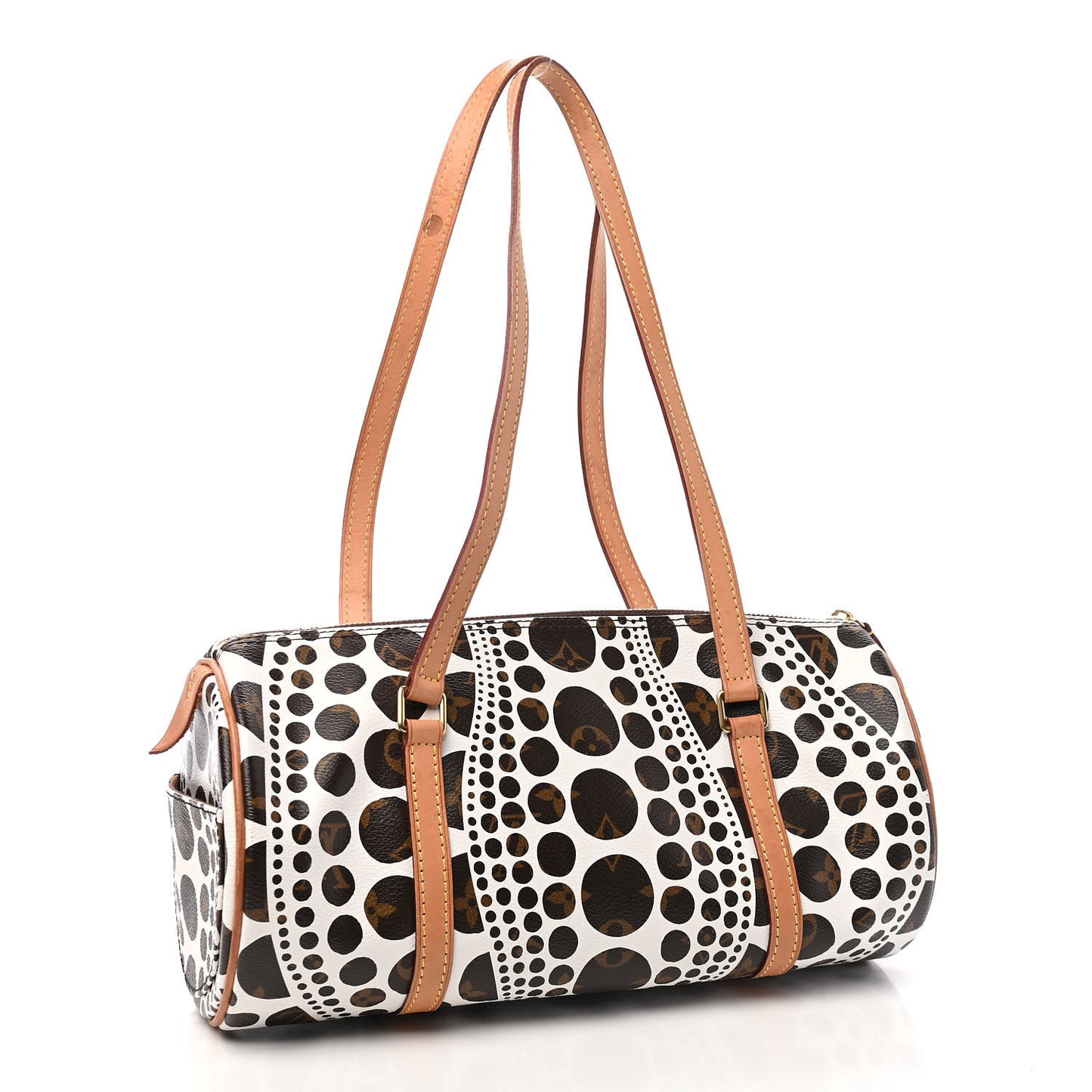 Monogram Kusama Pumpkin Dots Papillon 30 White