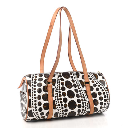 Louis Vuitton Monogram Kusama Pumpkin Dots Papillon 30 White 3 of 11