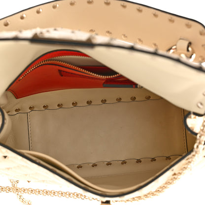 Valentino Garavani Nappa Medium Rockstud Spike Shoulder Bag Light Ivory 5 of 10