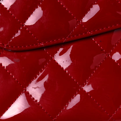 Chanel Patent Jumbo Single Flap Red 16 of 16