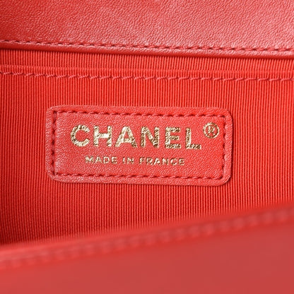 Chanel Lambskin Quilted Medium Boy Flap Red 6 of 11
