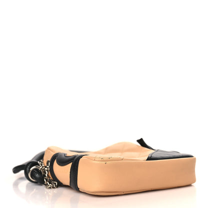 Chanel Calfskin Quilted Small Cambon Messenger Beige Black 4 of 9