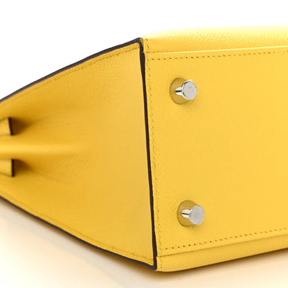 Hermes Epsom Kelly Sellier 25 Jaune De Naples 9 of 11