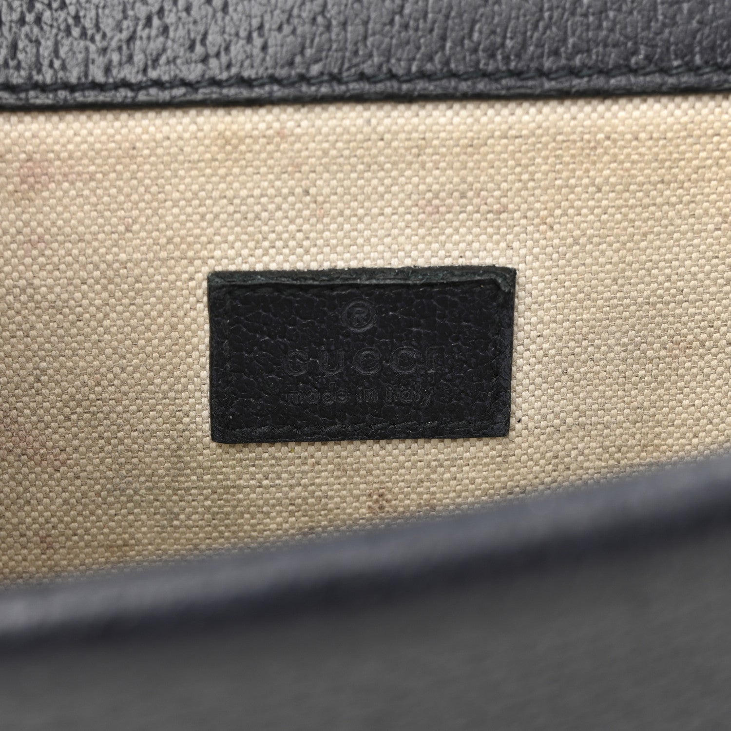 Gucci GG Supreme Monogram Textured Dollar Calfskin Small Rectangular Dionysus Shoulder Bag Beige Blue 6 of 14