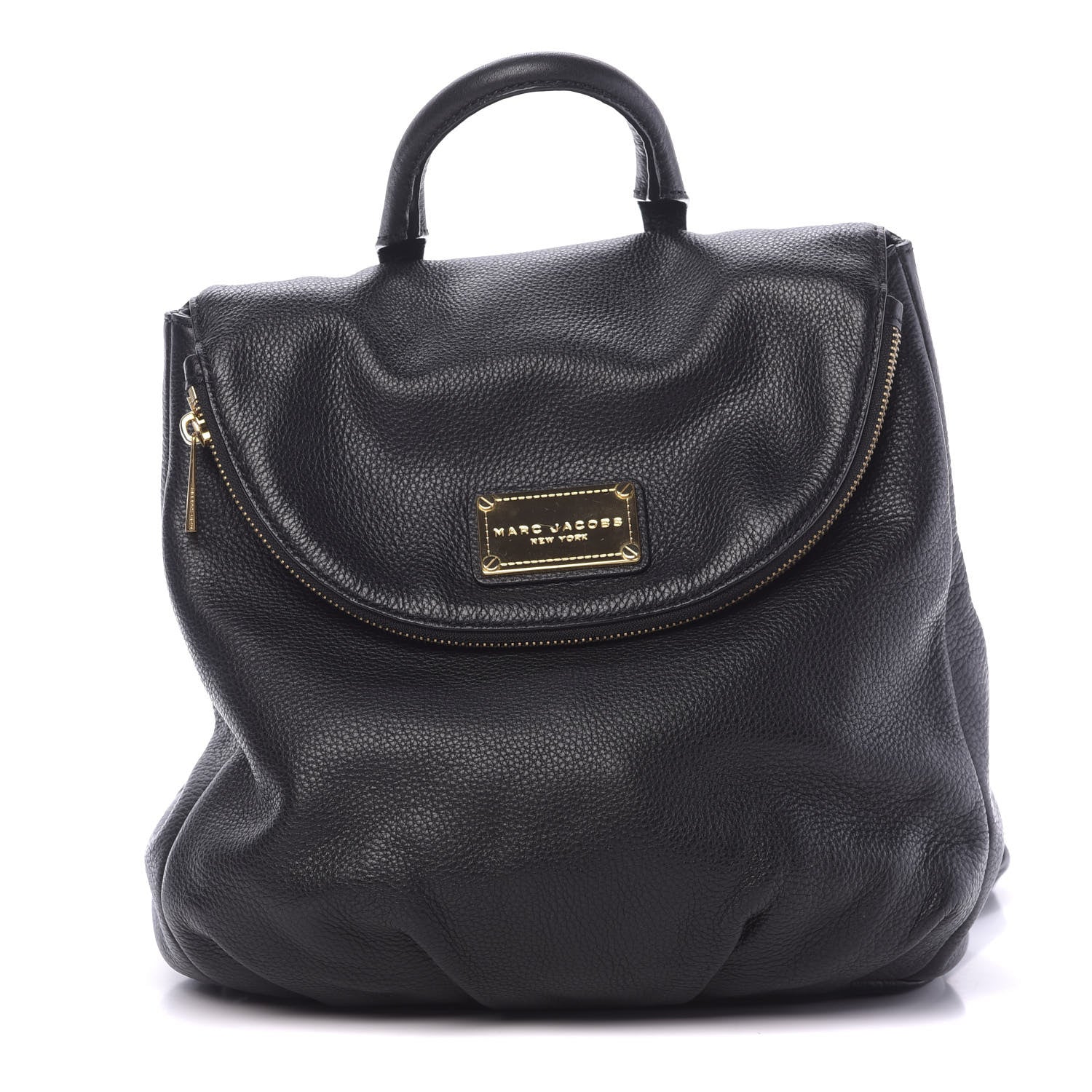 Marc Jacobs Pebbled Calfskin Backpack Black 1 of 11