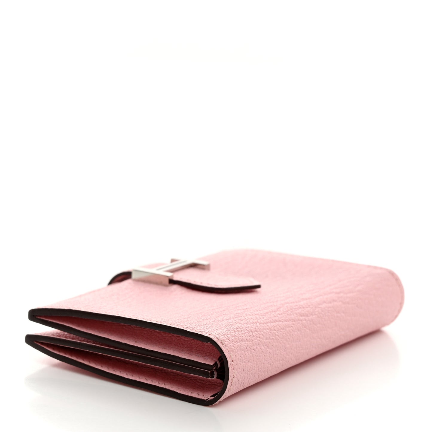 Chevre Mysore Bearn Card Holder Wallet Rose Sakura