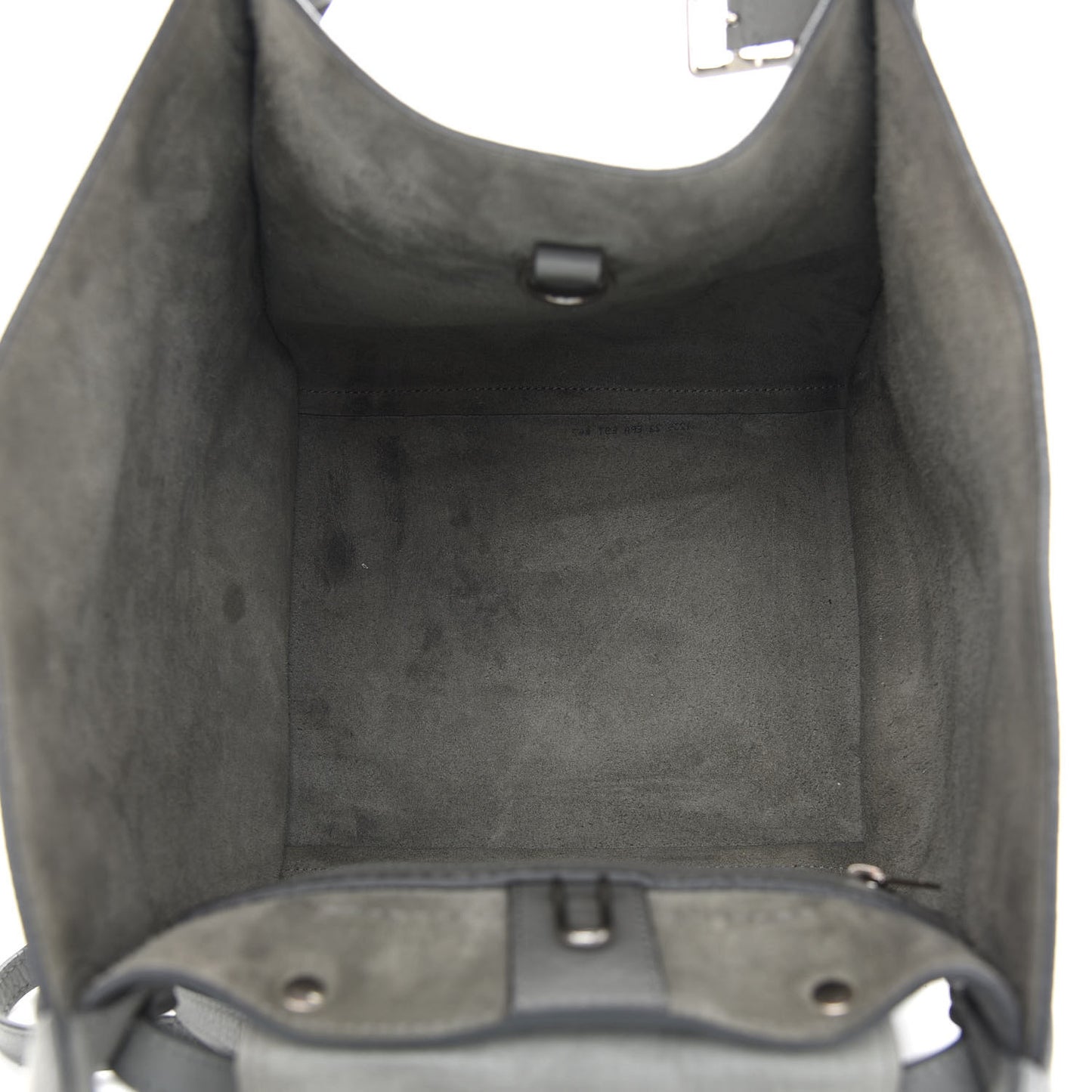 Supple Grained Calfskin Small Big Bag Grey