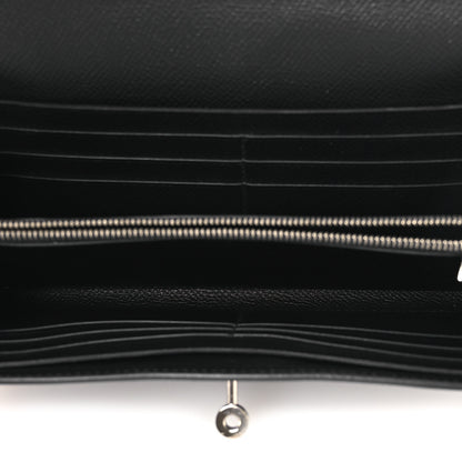 Hermes Epsom Kelly Longue Wallet Black 5 of 9