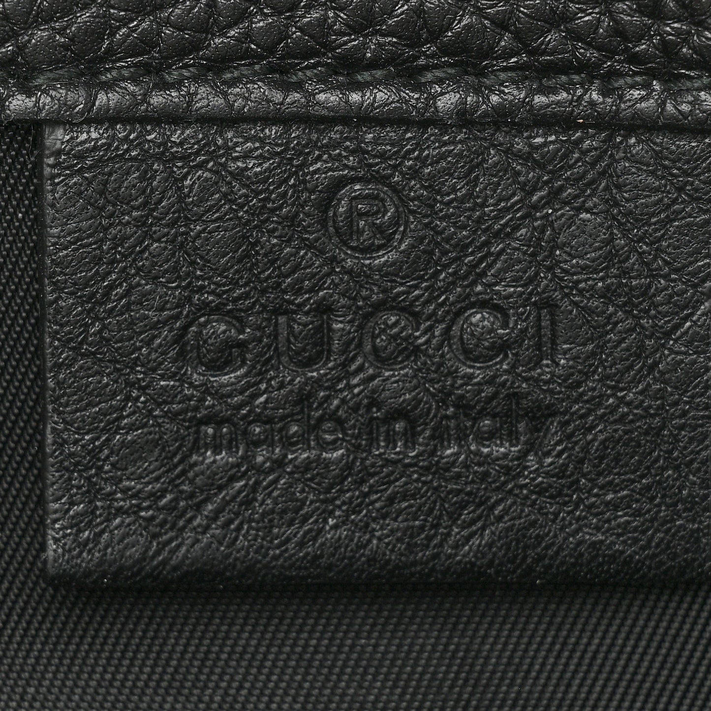 Pebbled Calfskin Soho Flap Belt Bag Black