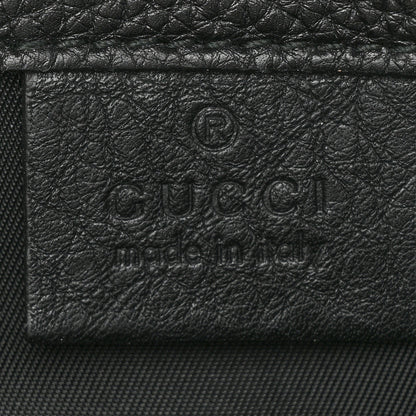 Gucci Pebbled Calfskin Soho Flap Belt Bag Black 6 of 8