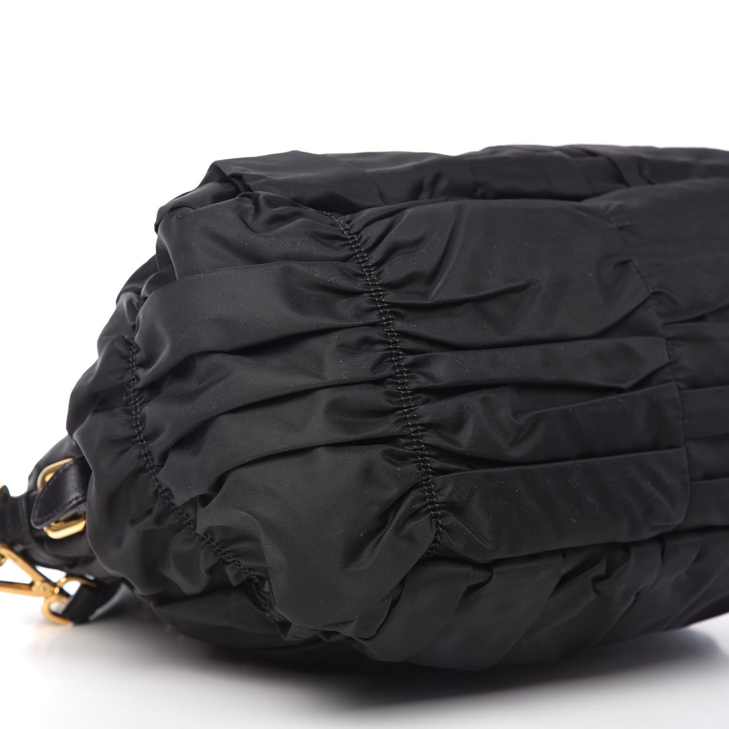 Prada Tessuto Nylon Nappa Gaufre Shopping Satchel Black 6 of 11