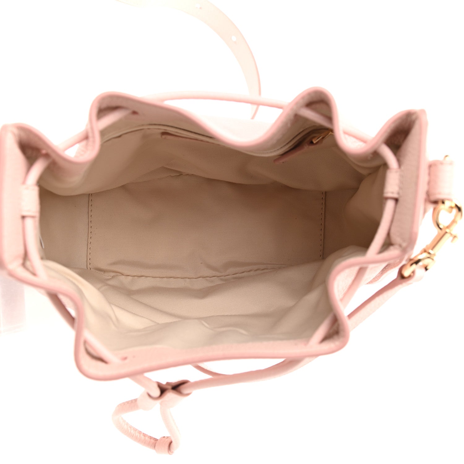 Marc Jacobs Grained Calfskin Mini Bucket Bag Peach Whip 5 of 13