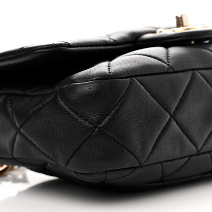 Chanel Lambskin Quilted Chain Flap Black 9 of 11