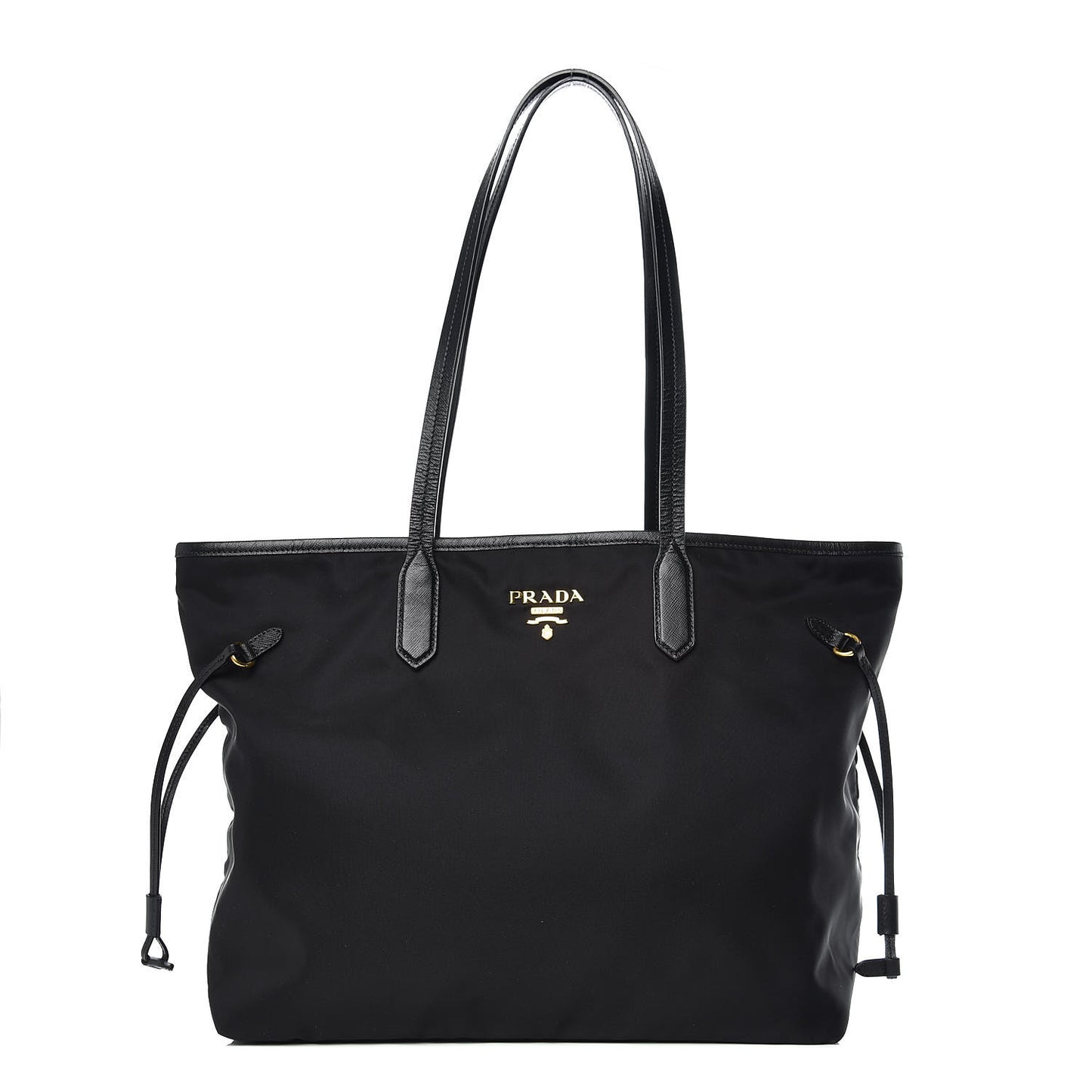Tessuto Nylon Saffiano Tote Black