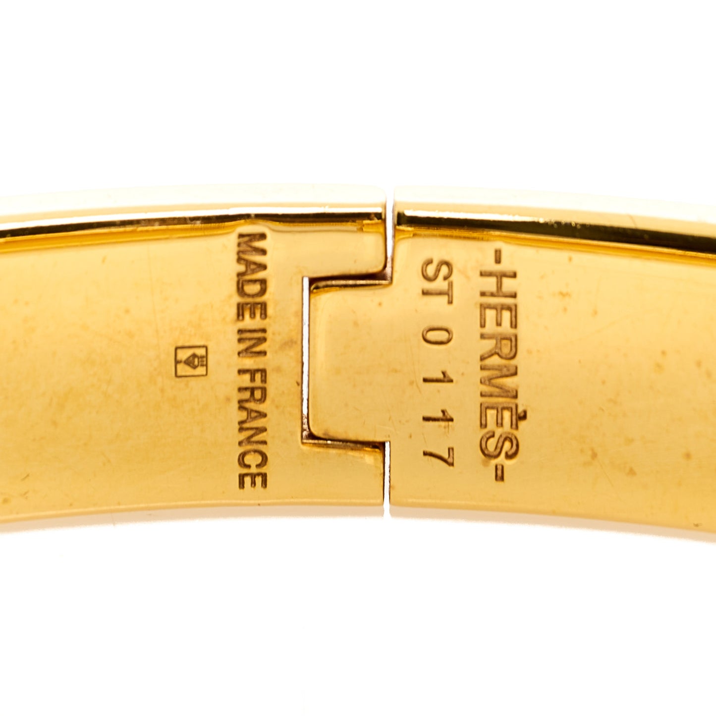 Enamel Narrow Clic Clac H Bracelet GM Black
