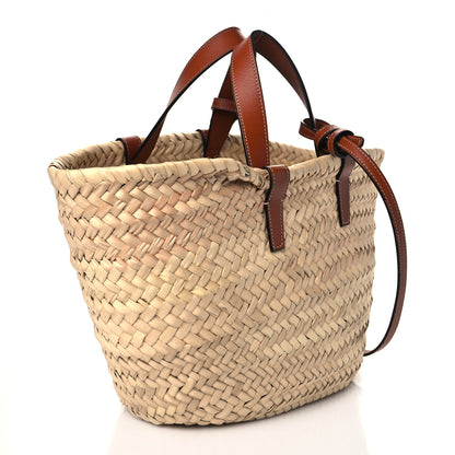 Celine Raffia Calfskin Triomphe Teen Panier Tan 3 of 9
