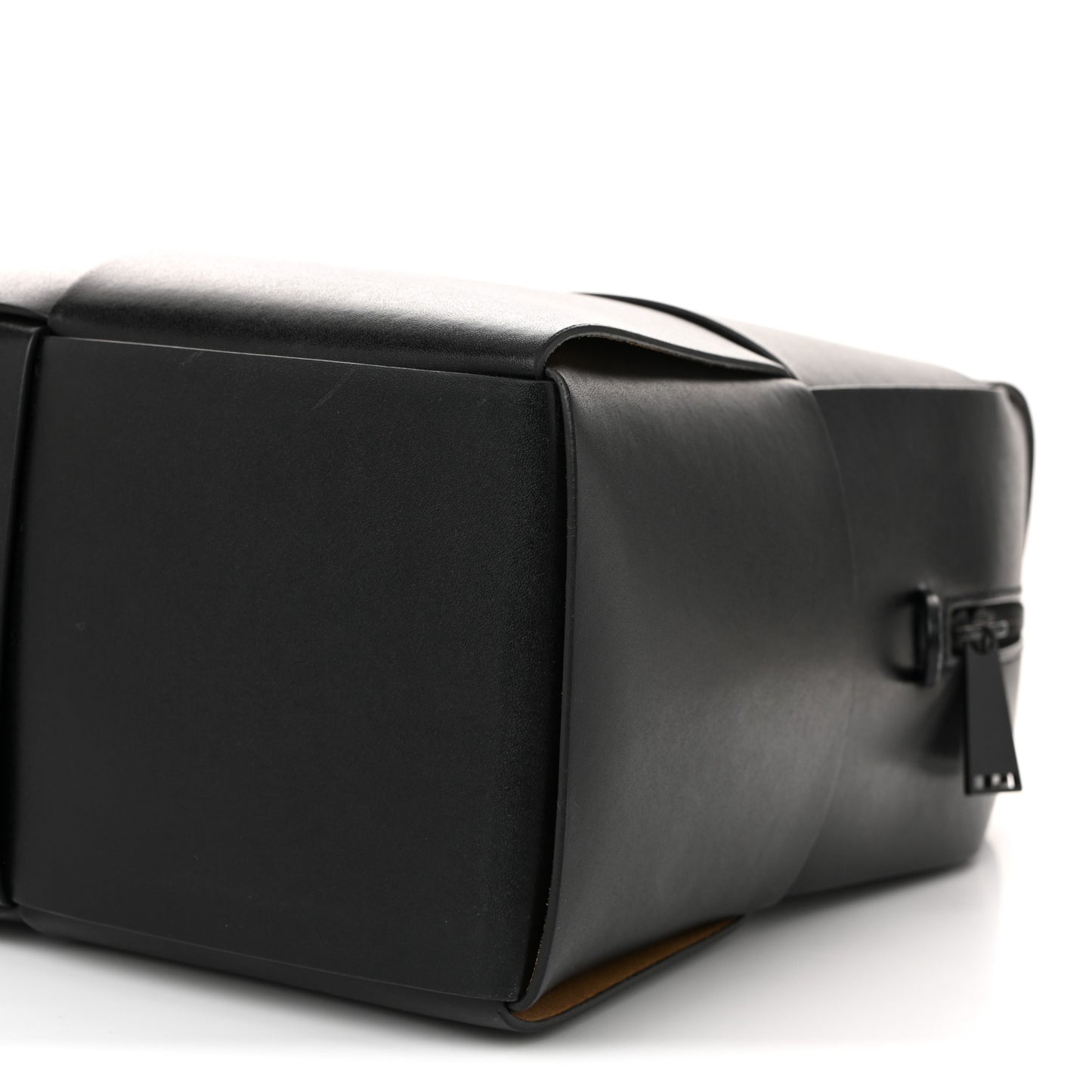 Calfskin Maxi Intrecciato Arco Briefcase Black