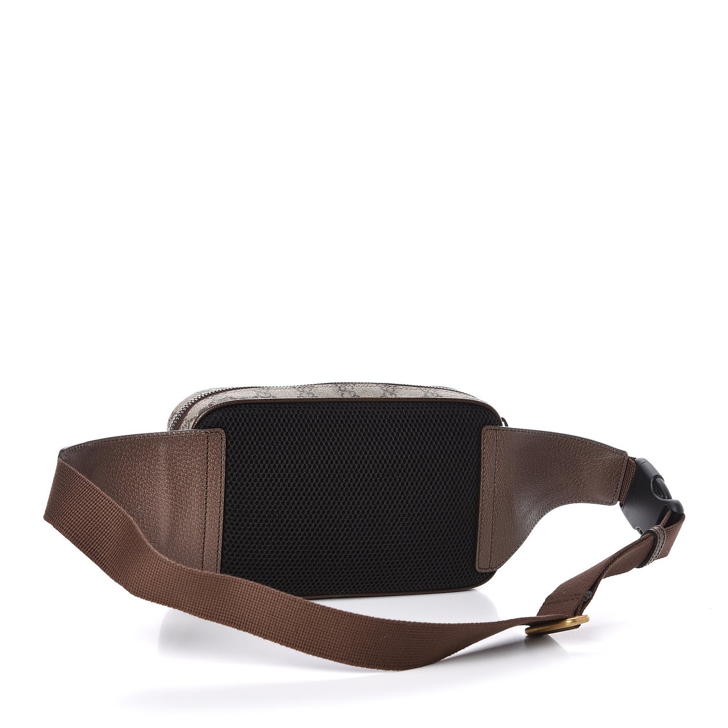 Soft GG Supreme Monogram Medium Ophidia Belt Bag Dark Brown