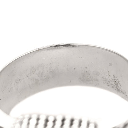 Gucci Sterling Silver Enamel Interlocking G Band Ring 49 5 Turquoise 6 of 6