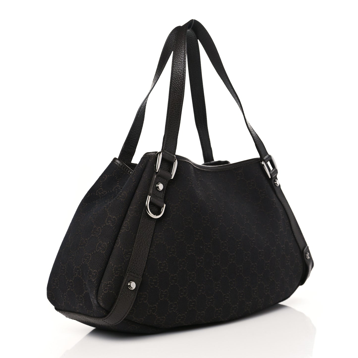 Monogram Medium Abbey Shoulder Bag Chocolate