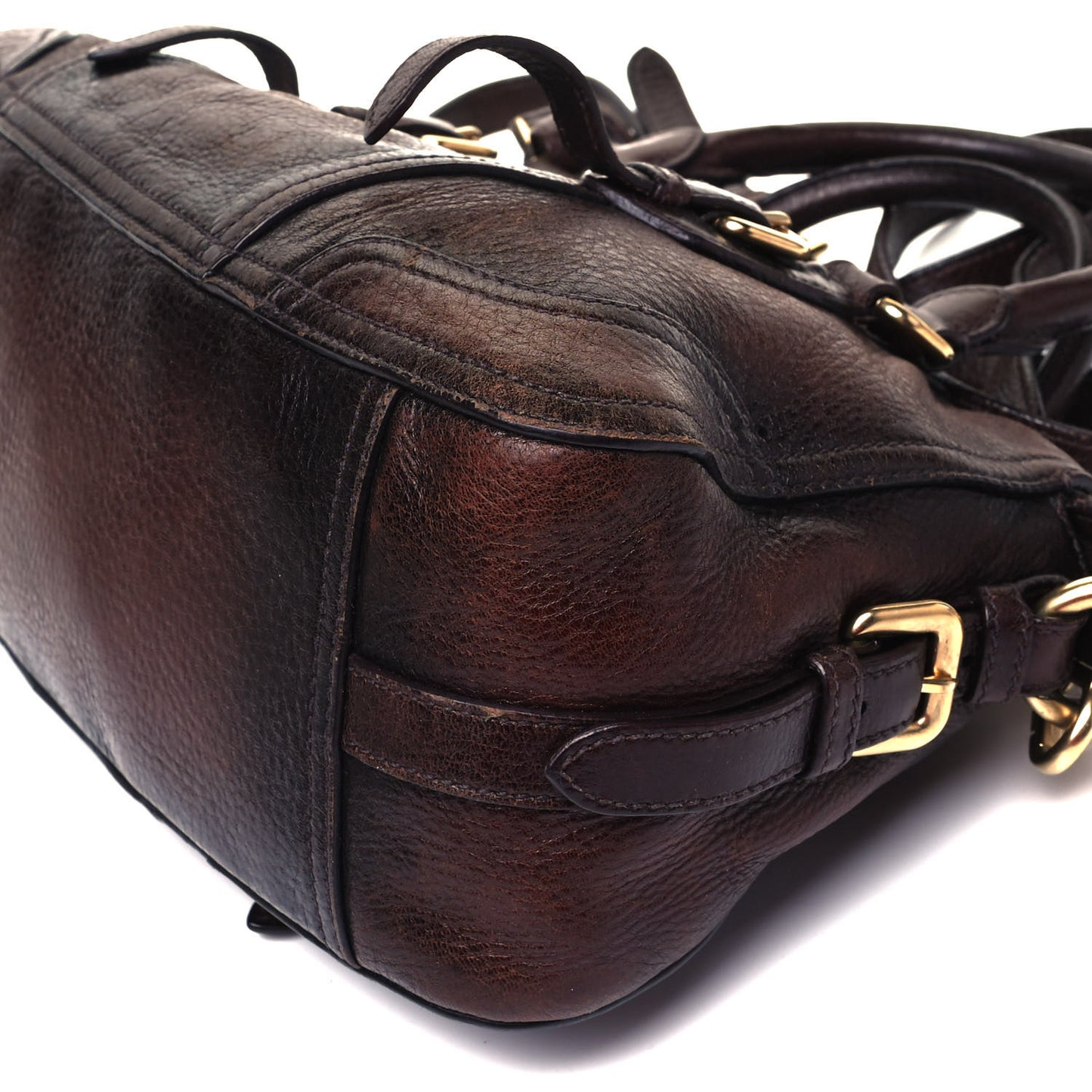 Cervo Antik Dome Satchel Cacao