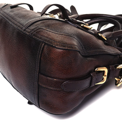 Prada Cervo Antik Dome Satchel Cacao 8 of 8