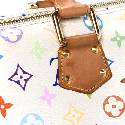 Louis Vuitton Monogram Multicolor Speedy 30 White 10 of 15