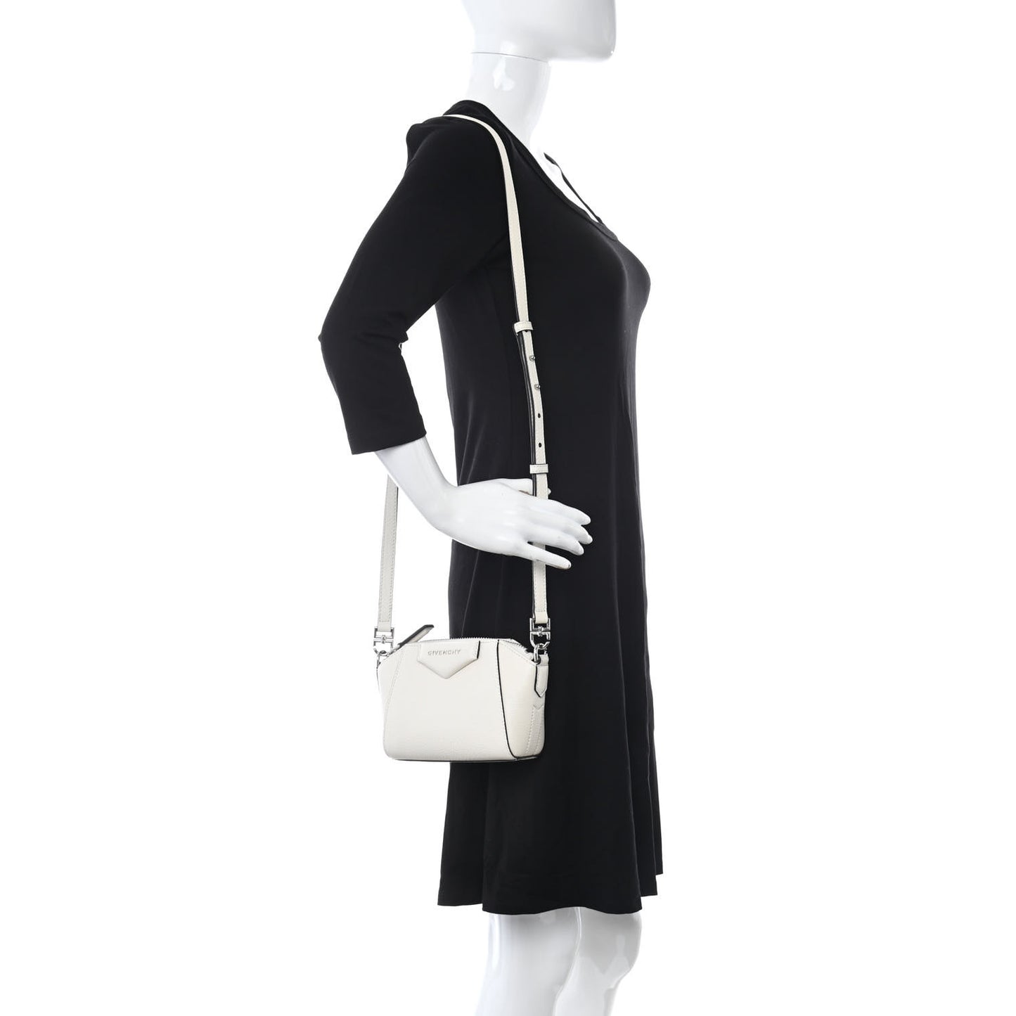 Sugar Goatskin Nano Antigona Ivory