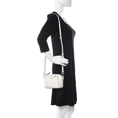 Givenchy Sugar Goatskin Nano Antigona Ivory 2 of 10