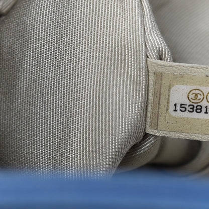 Chanel Washed Lambskin Chain Around Hobo Blue 9 of 10