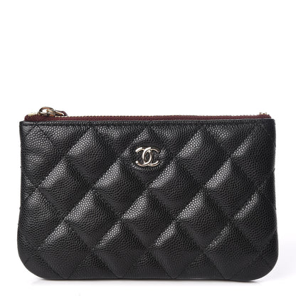 Chanel Caviar Quilted Small Cosmetic Case Black 1 of 8