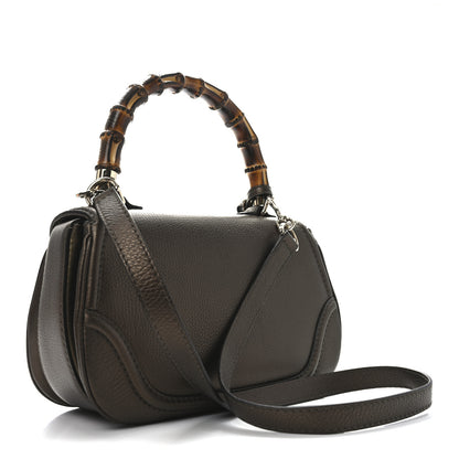 Gucci Metallic Calfskin Medium New Bamboo Top Handle Bag Bronze 3 of 10