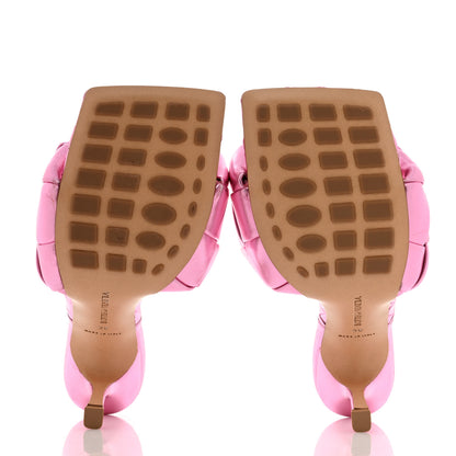 Bottega Veneta Metallic Nappa Maxi Intrecciato Lido 90mm Mule Sandals 39 Azalea 5 of 7
