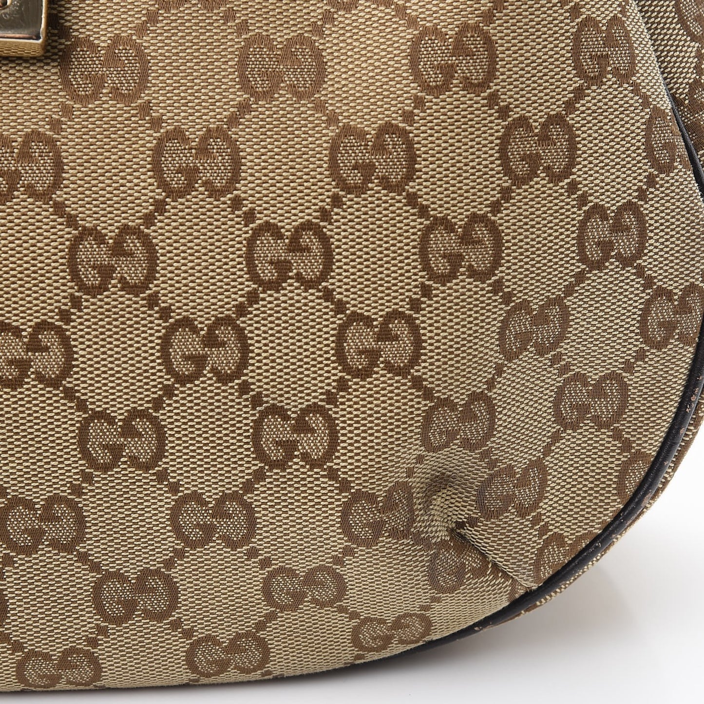 Monogram Medium New Ladies Web Hobo Dark Brown