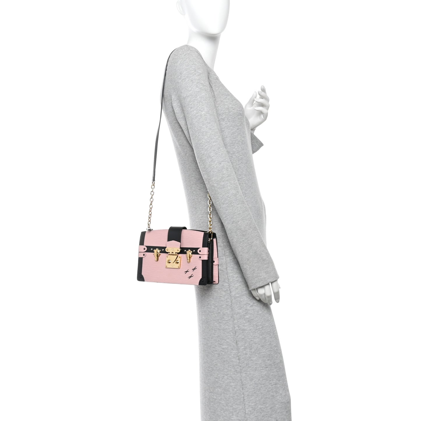 Epi Trunk Clutch Rose Ballerine