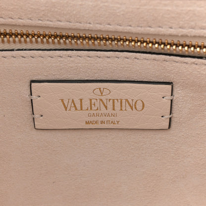 Valentino Garavani Grained Calfskin Large Roman Stud Shoulder Bag Light Ivory 6 of 10
