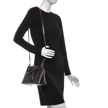 Louis Vuitton Epi Alma BB Black Hot Pink 2 of 7