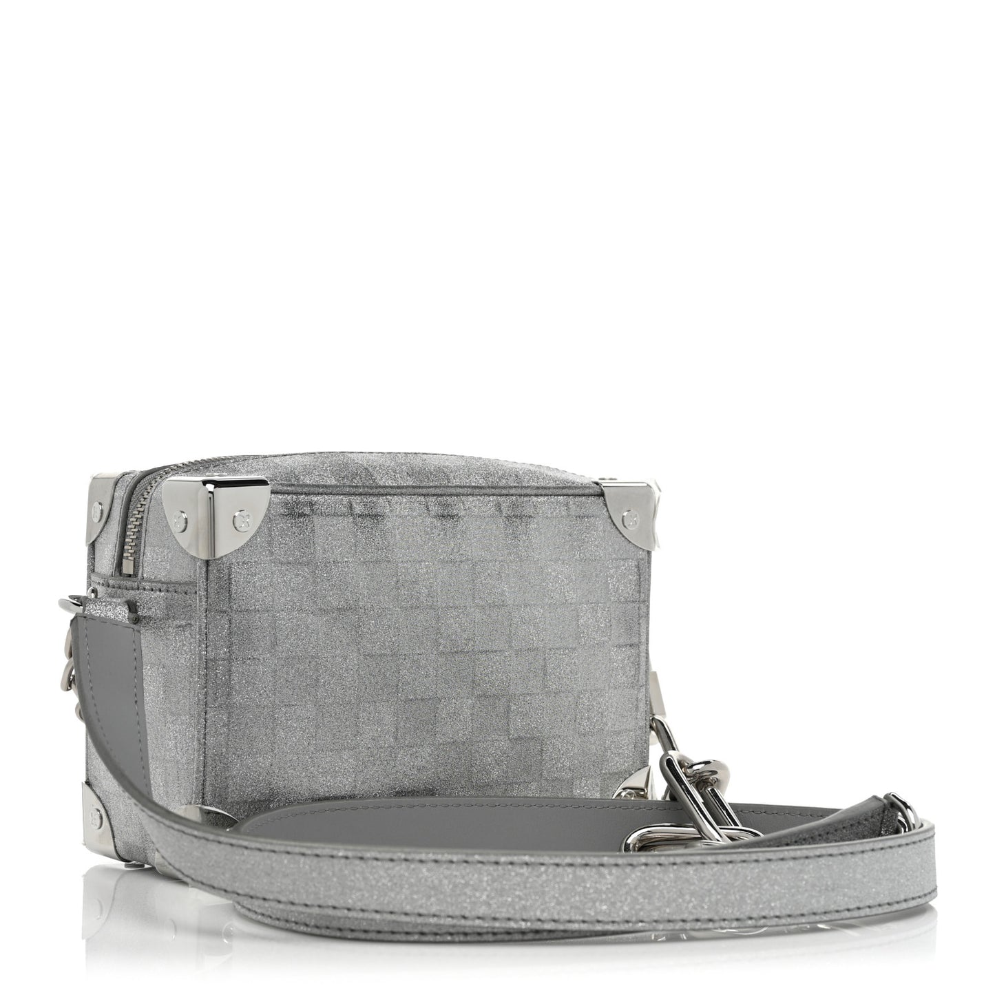 Damier Glitter Mini Soft Trunk Silver