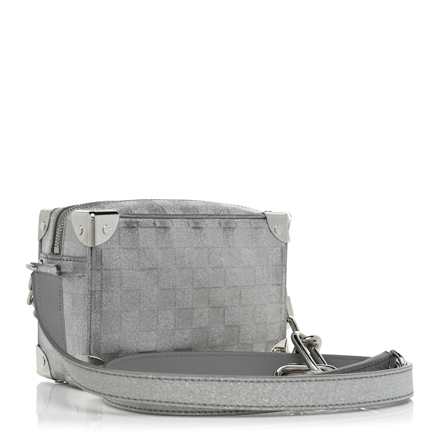 Louis Vuitton Damier Glitter Mini Soft Trunk Silver 3 of 8