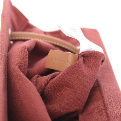 Hermes Canvas Swift Aline Grooming Bag Rouge H Gold 6 of 12