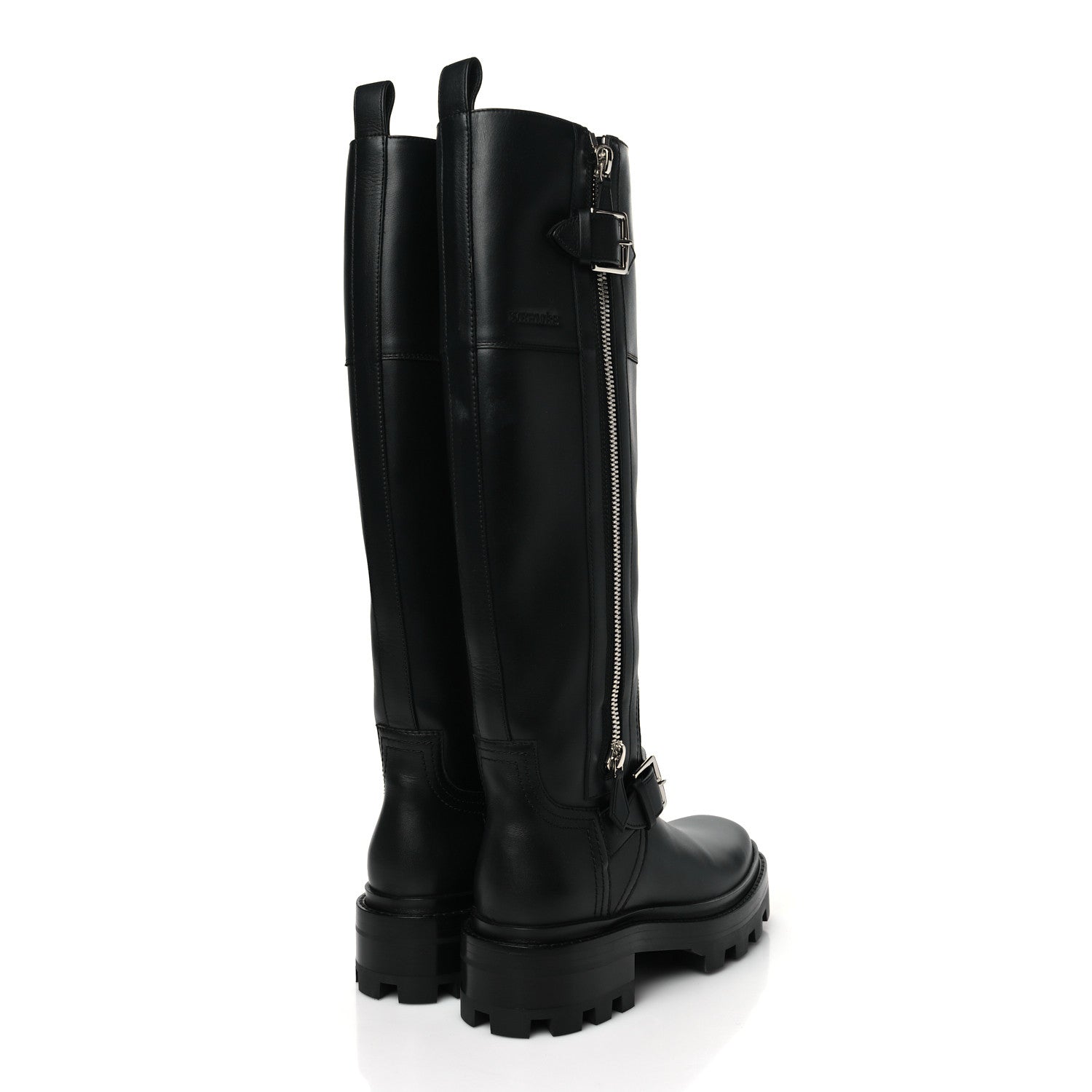 Hermes Calfskin Jaime Boots 37.5 Black 4 of 7